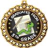 Graduation Medal, 2 1/2" Galaxy Star 5th Grade Graduation Medals, Great Graduate Awards 1 Pack view 2