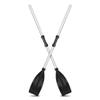 Kayak Paddle, 2Pcs 49.6 Inch Professional Row Boat Oars Paddles Detachable Lightweight Aluminium Alloy Ribbed Shaft Kayaking Boating Oar with Anti-Slip Grip for Youth & Adult view 1