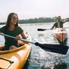 Kayak Paddle, 2Pcs 49.6 Inch Professional Row Boat Oars Paddles Detachable Lightweight Aluminium Alloy Ribbed Shaft Kayaking Boating Oar with Anti-Slip Grip for Youth & Adult view 2