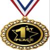 1st Place Medal, 2 1/2" Galaxy Star First Place Medals, Great First Place Awards 50 Pack view 1