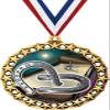 Horseshoe Medal, 2 1/2" Galaxy Star Horseshoe Toss Medals, Great Horseshoe Awards 100 Pack Prime view 1