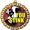 You Stink Medal, 2 1/2" Galaxy Star Funny Loser Medals, Great Last Place Joke Awards 10 Pack Prime view 2