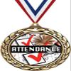 Attendance Medals - 2 1/2" Laurel Wreath Perfect Attendance Medal - Great Attendance Awards for Kids 50 Pack Prime view 1