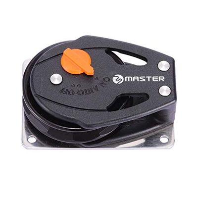 Marine Boat Yacht Sailboat Dinghy 57mm 2 1/4 Inch Ratchet Cheek Block (Left) Small Boat Block Master RA-0509F-L