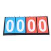 Bnineteenteam Sports Digit Scoreboard, 2/3/4 Digit Portable Flip Score Counter Sports Competition for Table Tennis Basketball(4 Digit-Red+Blue) Referee, Timing, Pedometer view 1