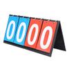 Bnineteenteam Sports Digit Scoreboard, 2/3/4 Digit Portable Flip Score Counter Sports Competition for Table Tennis Basketball(4 Digit-Red+Blue) Referee, Timing, Pedometer view 3