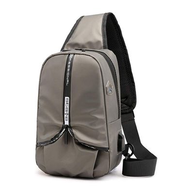 Coffee Sling Backpacks, Sling Chest Bags Chest Crossbody Bags with Packet Usb Charging Travel Hiking Daypack