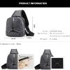 Coffee Sling Backpacks, Sling Chest Bags Chest Crossbody Bags with Packet Usb Charging Travel Hiking Daypack view 3