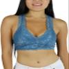 ToBeInStyle Women's Hourglass Back w/Mesh Lining Bralette - Titanium - Large view 1