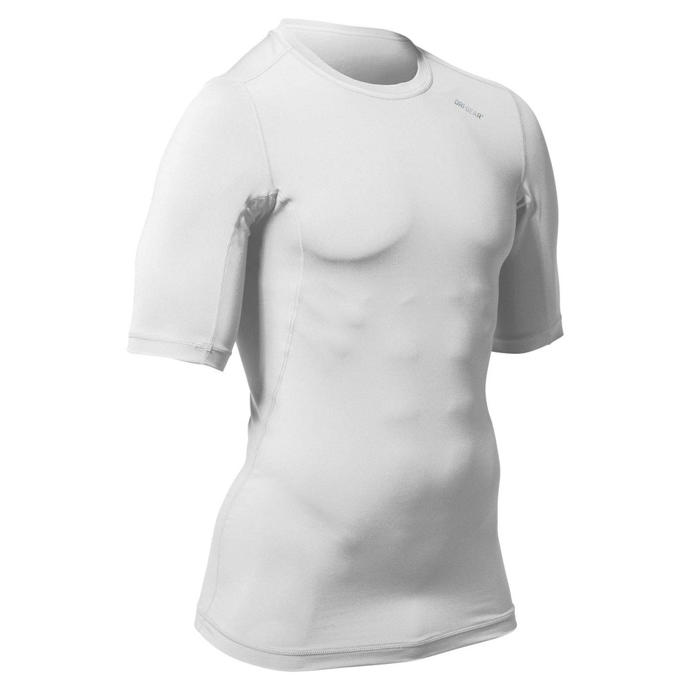 CHAMPRO Compression Half Sleeve Shirt, White, X-LARGE