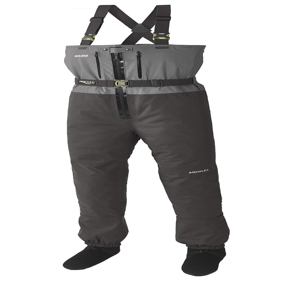 Aquaz Dryzip Chest Zippered Breathable Stockingfoot Fishing Wader (Small)