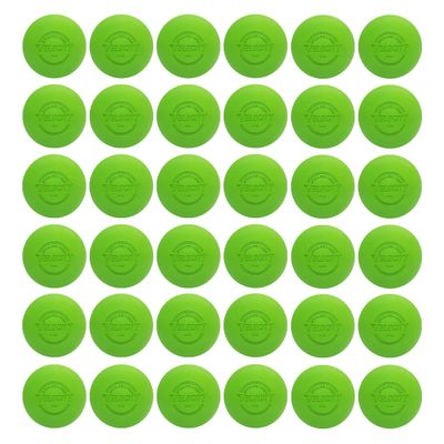 Velocity Practice Lacrosse Balls - 1, 2, 3, 6, 12, 18, 24, 36, 60 and 120 Packs - Official Size and Weight - Lime Green