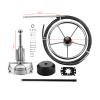 R RUR Boat Steering System, Outboard Rotary Steering Kit with 16ft Stainless Steel Cable and 13.5-Inch Stainless Steel Steering Wheel for Boat view 2