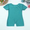 winying Kids Boys Girls Short Sleeves Ballet Dance Gymnastics Leotard Jumpsuit One Piece Running Biketard Activewear Turquoise 4 Years view 4