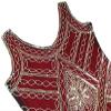 20s Flapper Gatsby Sequin Beaded Evening Cocktail Dress with Accessories Set (3X-Large, Gold&Wine) view 2