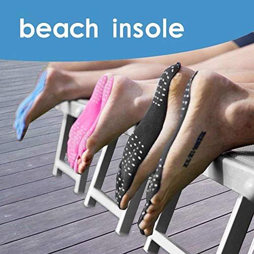 iKareEssentials invisbile Bare Beach feet Stickers (PandaBlack, Medium (5-7) Men)