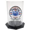 OnDisplay Deluxe UV-Protected Hockey Puck Display Case - Round Black Base view 1