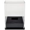 OnDisplay Deluxe UV-Protected Hockey Puck Display Case - Angle Black Base view 4