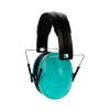 WALKER'S Youth & Women's Shooting Low Profile Folding Padded Headband Adjustable Hearing Protection Earmuffs, Teal Muff, Glasses & Plugs Combo view 2