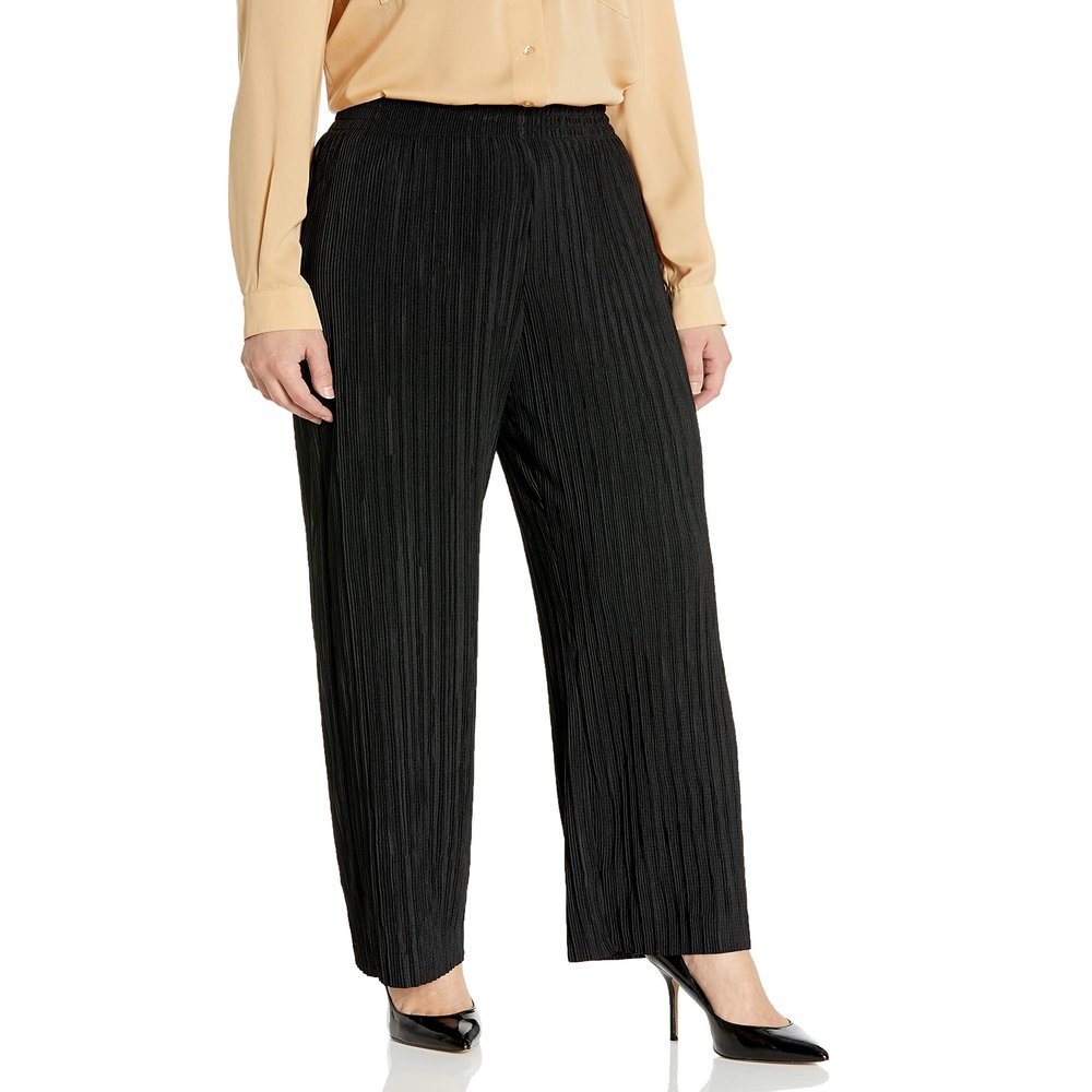 A. Byer Junior's Pleated Pull-on Pant, Black, S