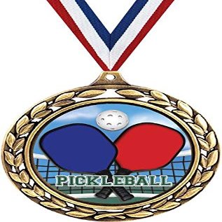 Pickleball Medals - 2 1/2" Laurel Wreath Pickleball Medal - Great Pickleball Awards for Kids 20 Pack Prime