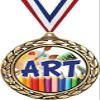 Art Medals - 2 1/2" Laurel Wreath Artist Medal - Great Kids Art Awards for Kids 50 Pack Prime view 1