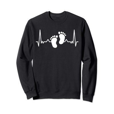 My heart beats for my baby - Footprints Sweatshirt