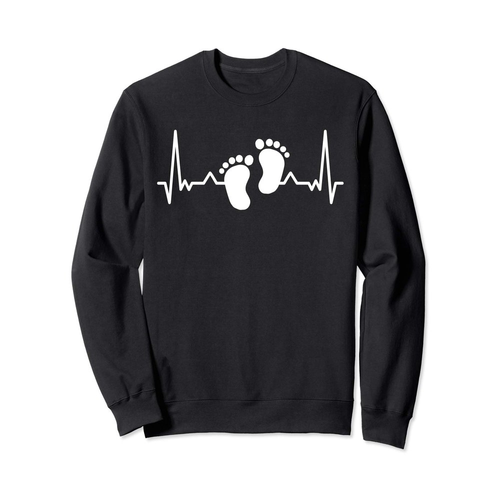 My heart beats for my baby - Footprints Sweatshirt