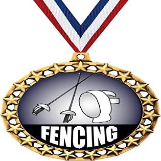 Fencing Medal, 2 1/2" Galaxy Star Fencing Medals, Great Fencing Awards 100 Pack