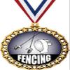Fencing Medal, 2 1/2" Galaxy Star Fencing Medals, Great Fencing Awards 100 Pack view 1