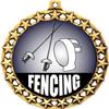 Fencing Medal, 2 1/2" Galaxy Star Fencing Medals, Great Fencing Awards 100 Pack view 2