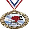 Alpine Ski Racing Medals - 2 1/2" Laurel Wreath Downhill Skiing Medal - Great Alpine Skiing Awards for Kids 100 Pack view 1