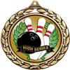 Bowling Medals - 2 1/2" Laurel Wreath Bowling High Series Medal - Great Bowling Ball Awards for Kids 50 Pack Prime view 2