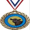 Angus Steer Medals - 2 1/2" Laurel Wreath Angus Cattle Medal - Great Animal Awards for Kids 50 Pack Prime view 1