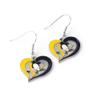 NHL Pittsburgh Penguins Swirl Heart Earrings view 1