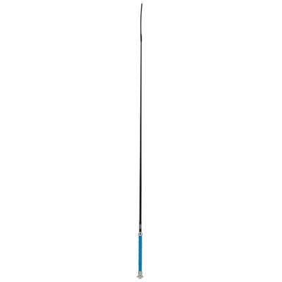 Weaver Livestock 40" Tennis Grip Pig Whip with Comfort Grip Plastic Handle, Pig Training Whip, Guiding Whip for Showing, Black with Blue Handle