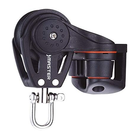 Marine Boat Yacht Sailboat Hardware 40mm 1 9/16 inch Single Swivel Shackle Angle Fairlead Cleat Block Master BB-0410FE