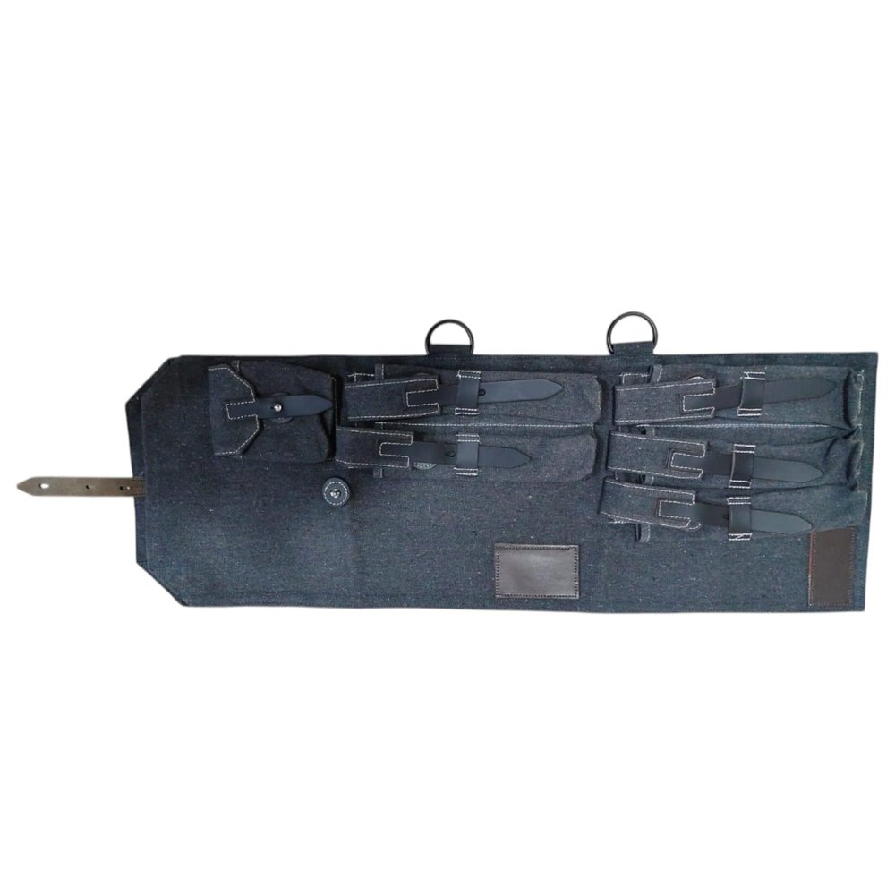 Warcraft Exports German WWII MP 40/MP40 Canvas & Leather Carry Case, MP40 Schmeisser REPRO grey