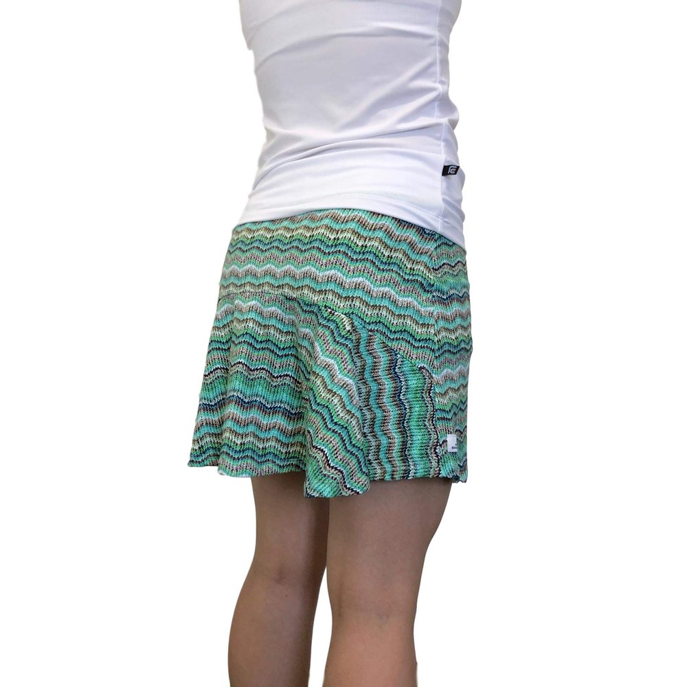 Smash Dandy Knit Printed Flutter Style Golf/Tennis Skort/Skirt (X-Small)