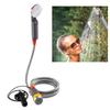 Ivation Portable Camping Shower | Compact Handheld & Hands-Free Rechargeable Outdoor Shower Head & Cleaning System w/ 3.7V Pump, 6-Ft Hose, Bidet Head, Removable Filter, Multiuse Hook & USB Cable view 2
