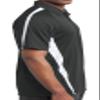 Ford Oval Pocket Print Micro Mesh Colorblock Polo, Iron White Small view 2