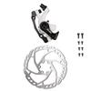RUJOI Bike Disc Brake Kit, Aluminum Front Caliper, Full Aluminum Alloy Bicycle Brake Lever, 160mm Rotor, Mechanic Tool-Free Pad Adjuster for Road Bike, Mountain Bike (1 Set) view 3