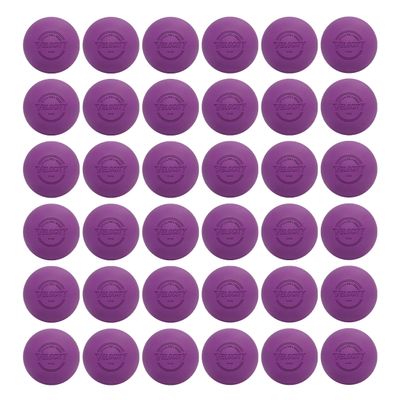 Velocity Practice Lacrosse Balls - 1, 2, 3, 6, 12, 18, 24, 36, 60 and 120 Packs - Official Size and Weight - Purple