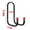 Wideskall Heavy Duty Wall Mount Double J Bike Hooks Hanger view 3