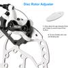 RUJOI Bike Disc Brake Kit, Aluminum Rear Caliper, Full Aluminum Alloy Bicycle Brake Lever, 160mm Rotor, Mechanic Tool-Free Pad Adjuster for Road Bike, Mountain Bike (1 Set) view 2