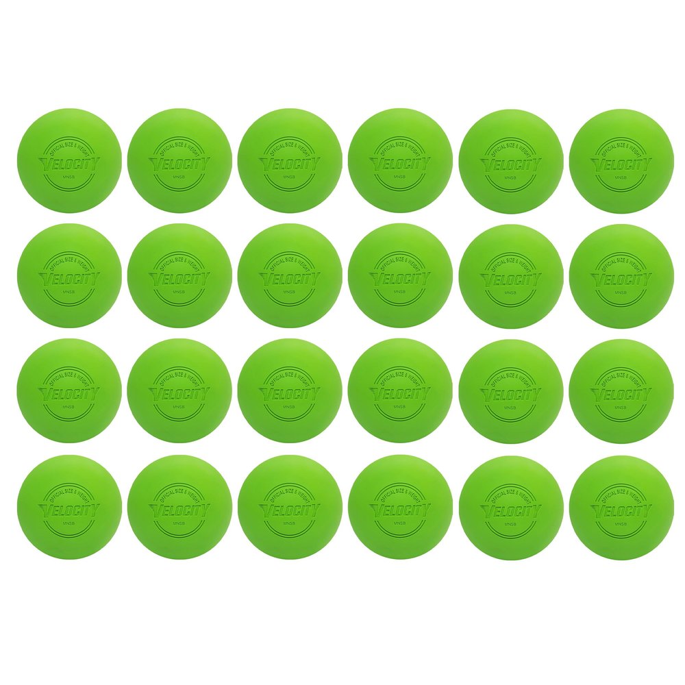 Velocity Practice Lacrosse Balls - 1, 2, 3, 6, 12, 18, 24, 36, 60 and 120 Packs - Official Size and Weight - Lime Green