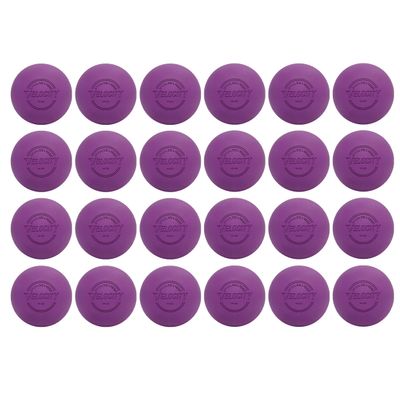Velocity Practice Lacrosse Balls - 1, 2, 3, 6, 12, 18, 24, 36, 60 and 120 Packs - Official Size and Weight - Purple