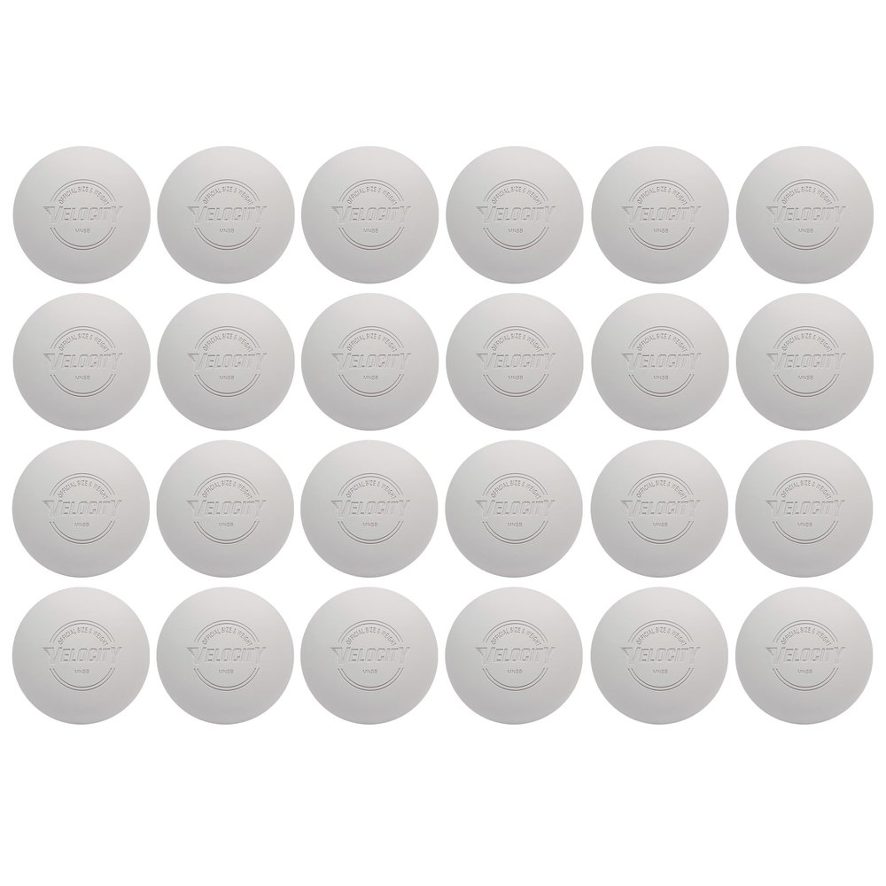 Velocity Practice Lacrosse Balls - 1, 2, 3, 6, 12, 18, 24, 36, 60 and 120 Packs - Official Size and Weight - White