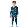Hatley Boys Organic Cotton Long Sleeve Printed Pajamas, Sharptooth Rex, 2 Years view 2