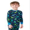 Hatley Boys Organic Cotton Long Sleeve Printed Pajamas, Sharptooth Rex, 2 Years view 4